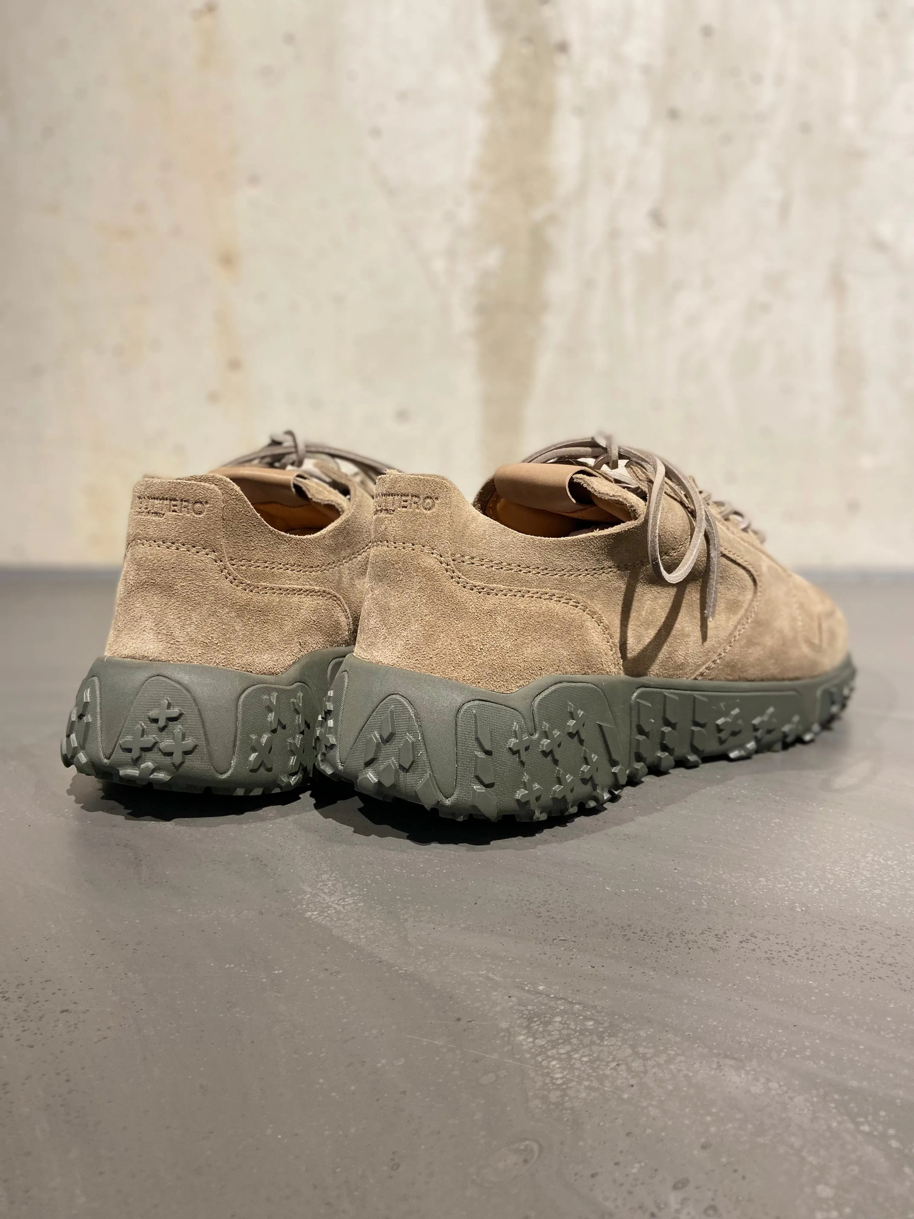 BUTTERO VINCI X SNEAKER SUEDE TAUPE