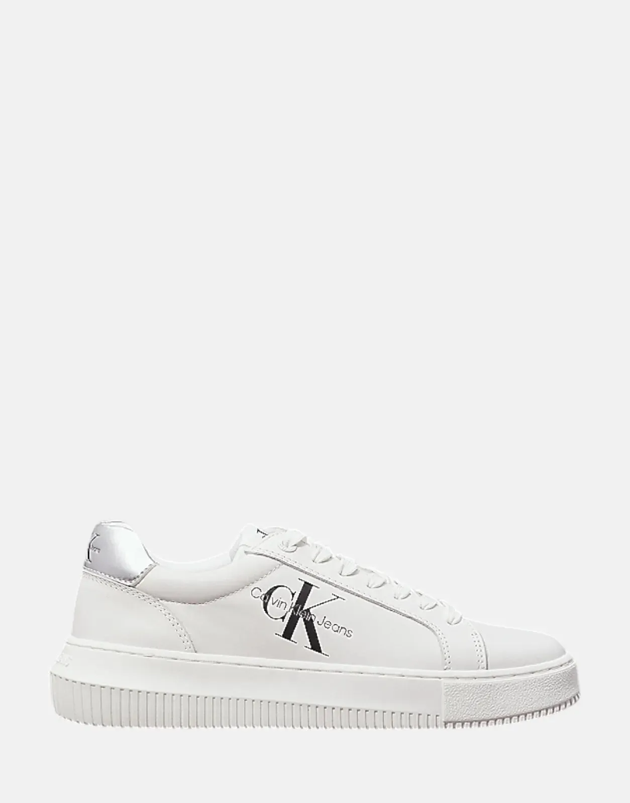 Calvin Klein Chunky Cupsole Laceup White Sneakers