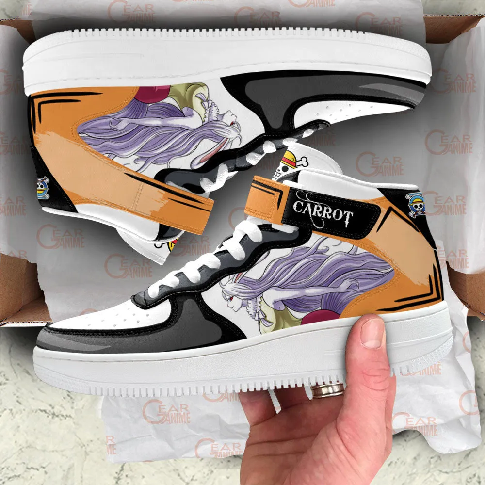 Carrot Sneakers Air Mid Custom OP Anime Shoes