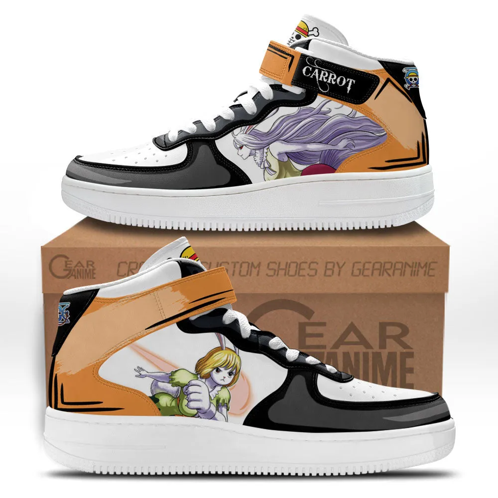 Carrot Sneakers Air Mid Custom OP Anime Shoes