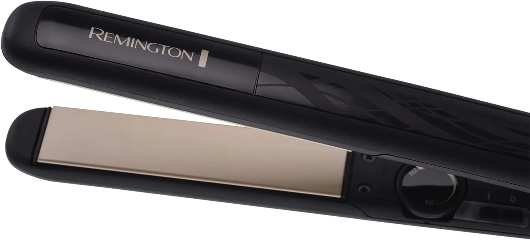 Ceramic Hair Straightener - Slim longer length 110mm floating plates with Anti-static/Tourmaline Ionic coating for smooth glide, Fast 15 second heat up, Heat proof pouch, Up to 230°C, S3500