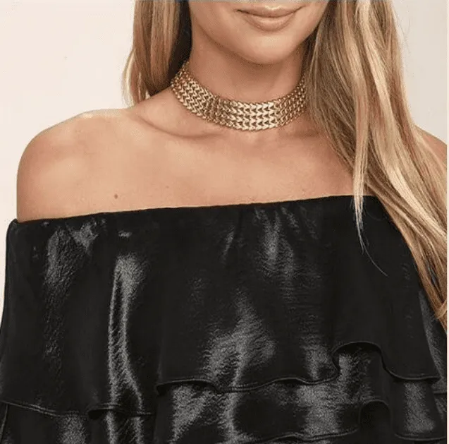 Chain Link Chunky Metal Choker