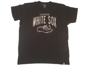 Chicago White Sox 47 Brand Jet Black Cleats Logo Soft Cotton Scrum T-Shirt