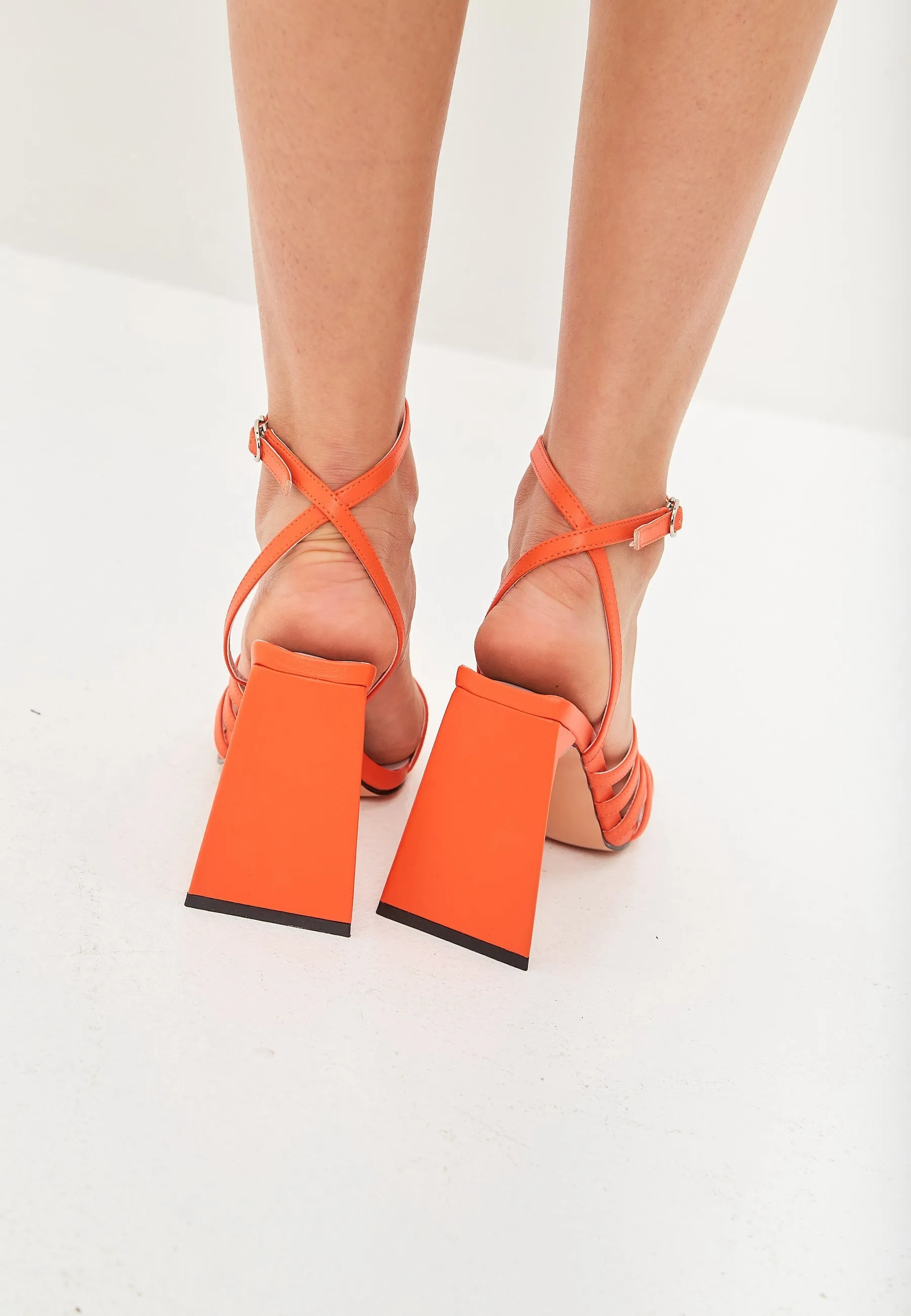 Chunky Comfort Sandals - Orange