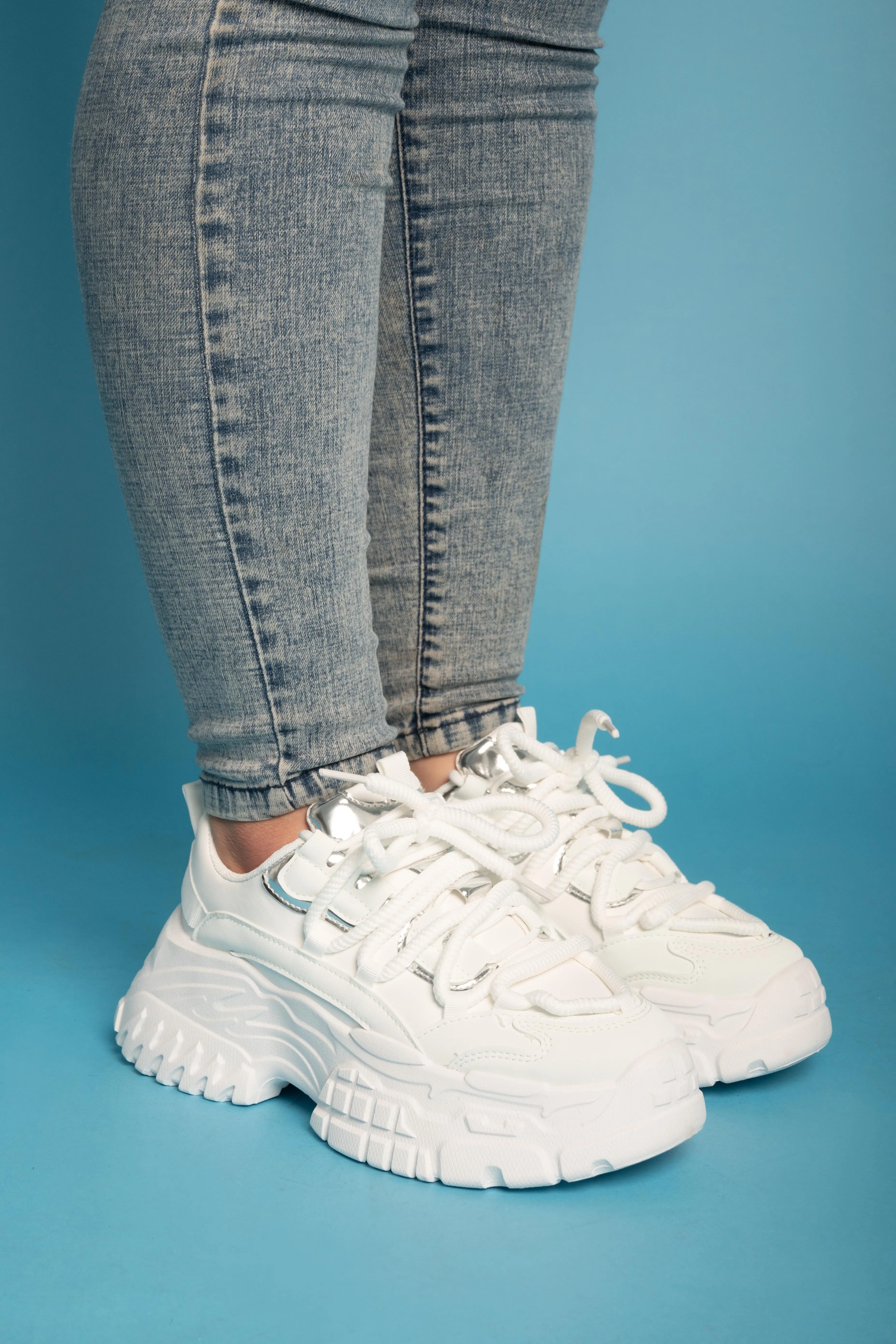 Chunky Edge Sneakers - White