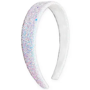 Chunky Glitter Headband - White