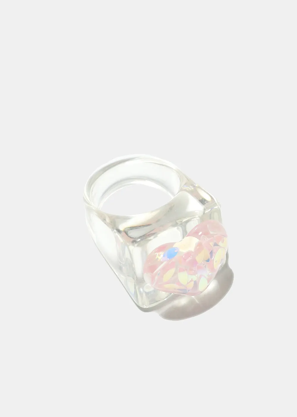 Clear Ring with Heart