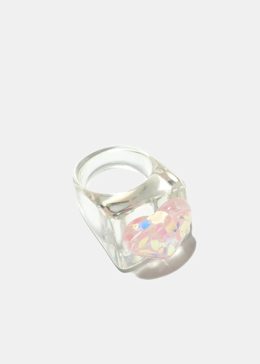 Clear Ring with Heart