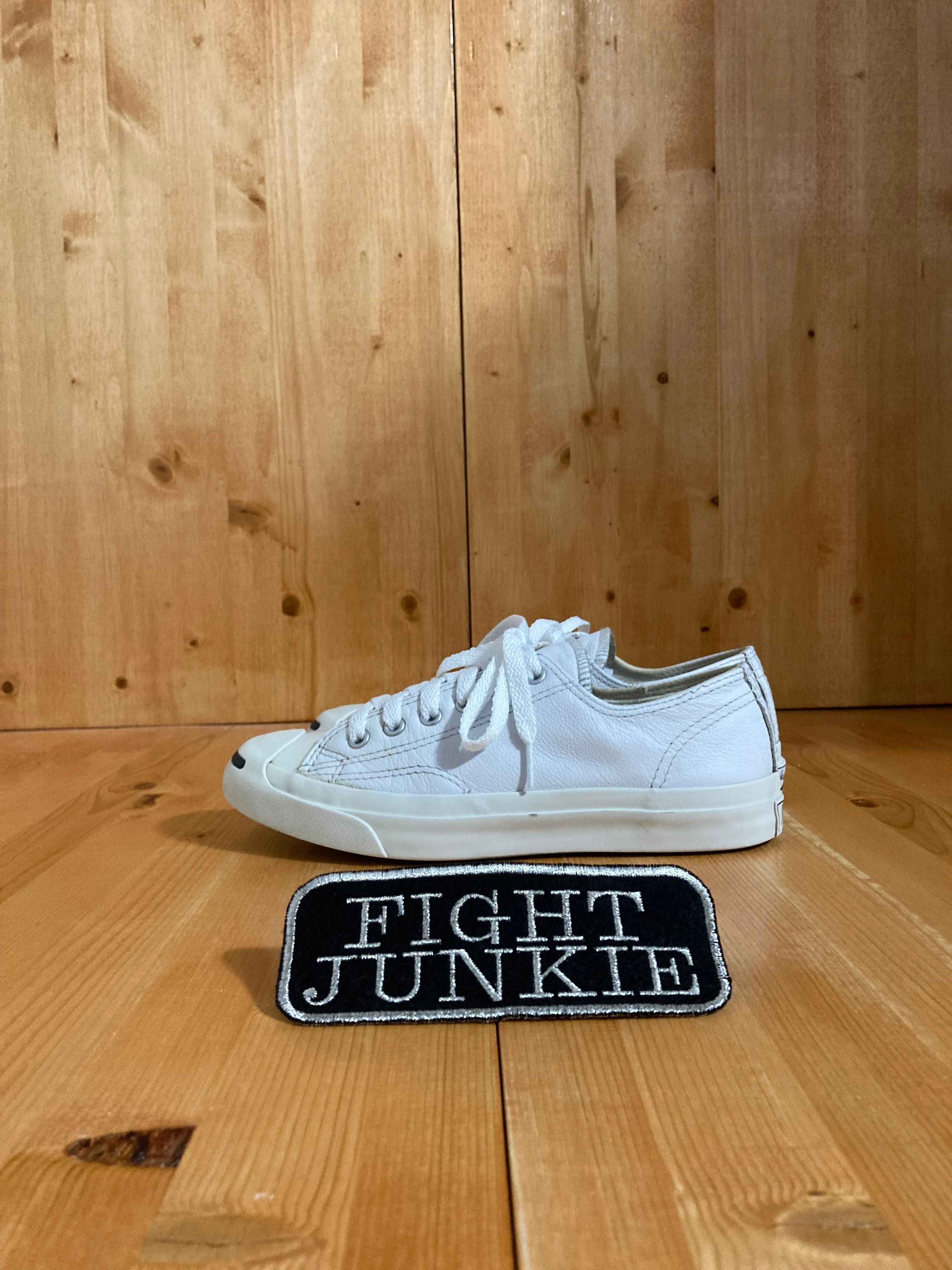 CONVERSE JACK PURCELL Women Size 7 Low Top Leather Shoes Sneakers Triple White