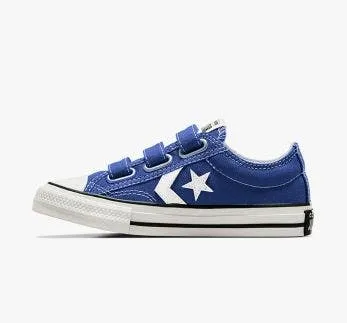 CONVERSE KID'S STAR PLAYER STRAP TEAL SNEAKER SHOES