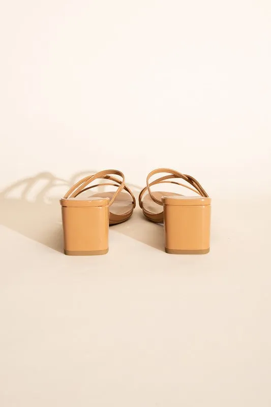 CRIMP-S MULE SANDAL HEELS