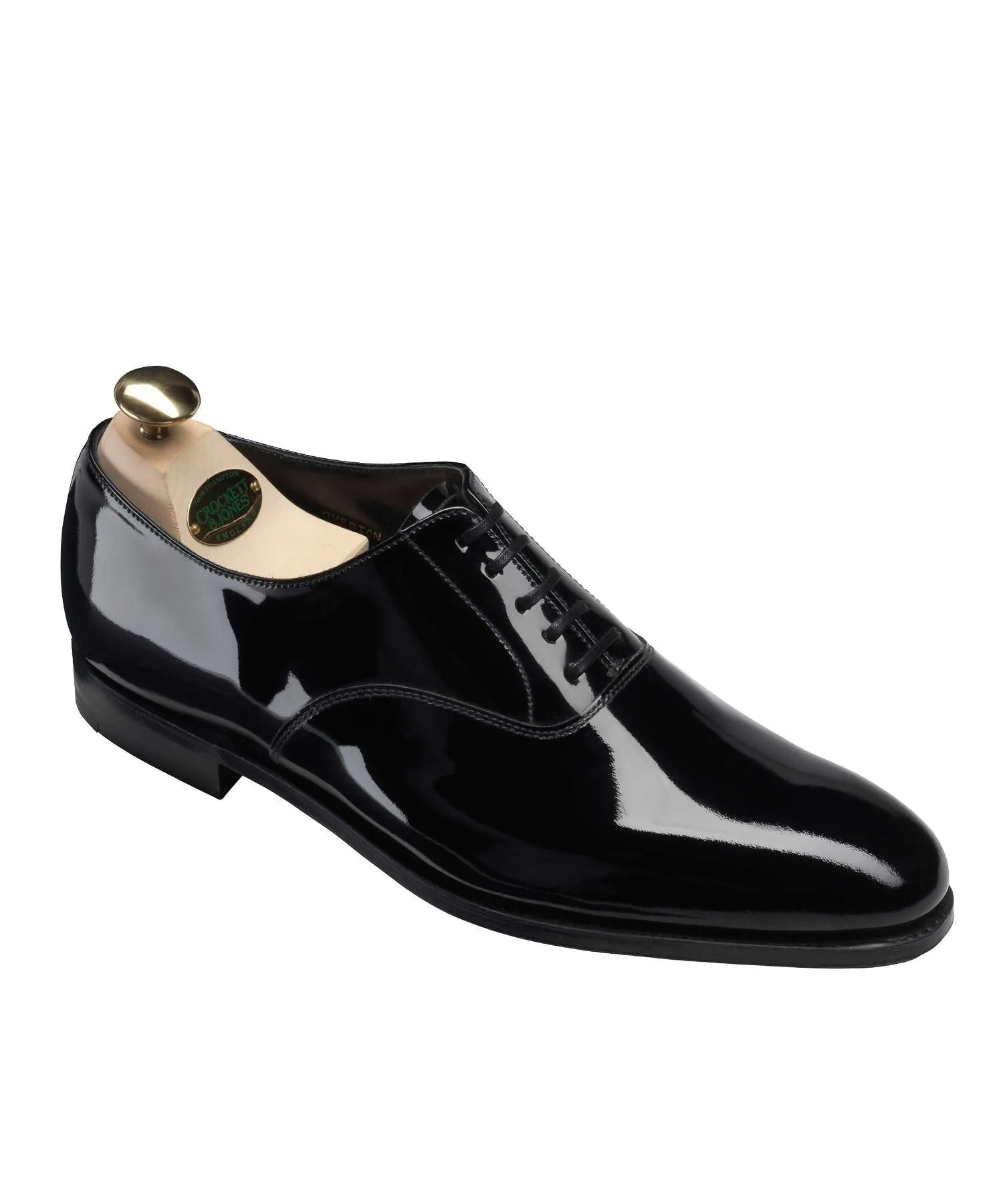 Crockett and Jones Overton Black Tie Shoe in Black