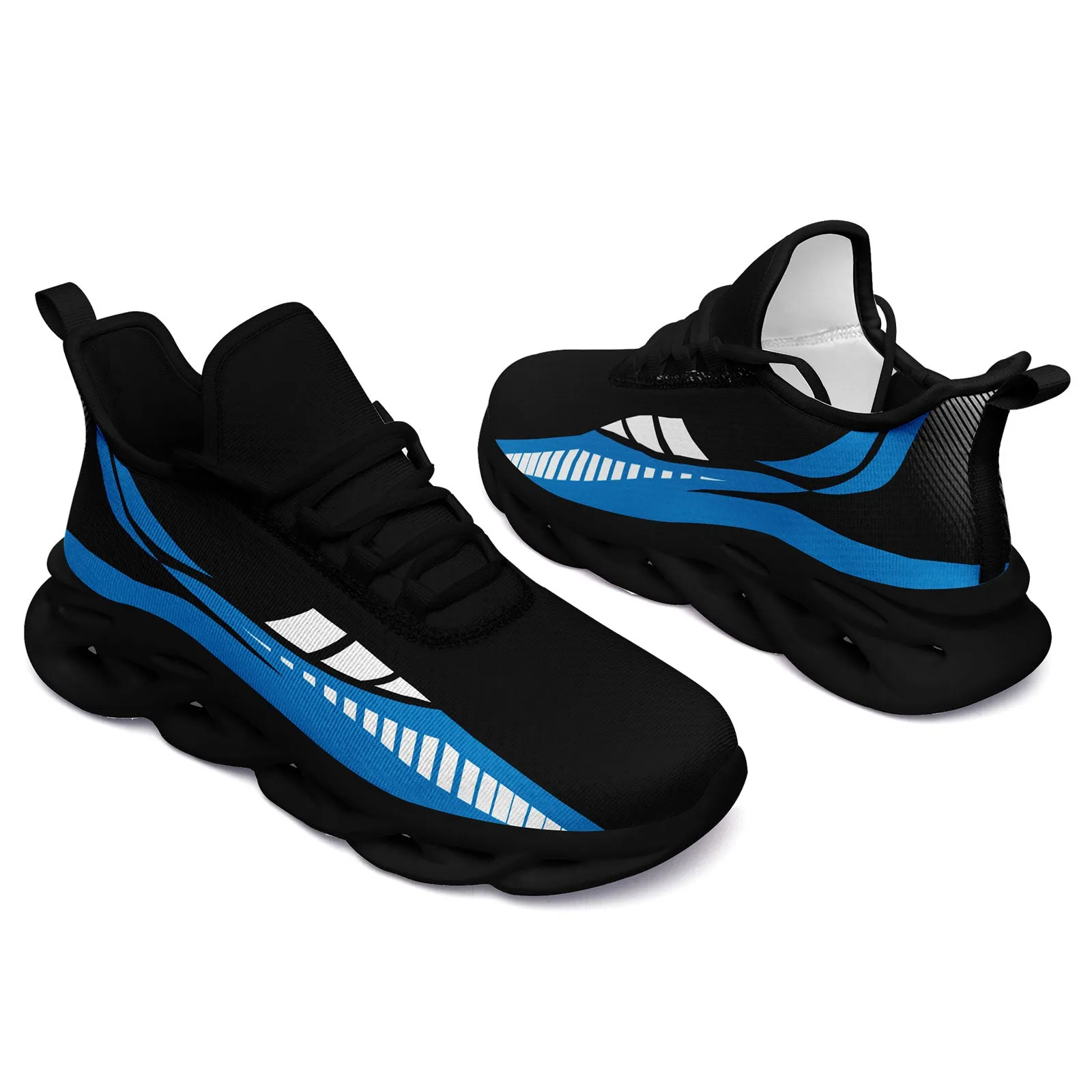 Custom Black Blue Carolina Maxsoul Shoes Personalized Sneaker FN003-D020325-5