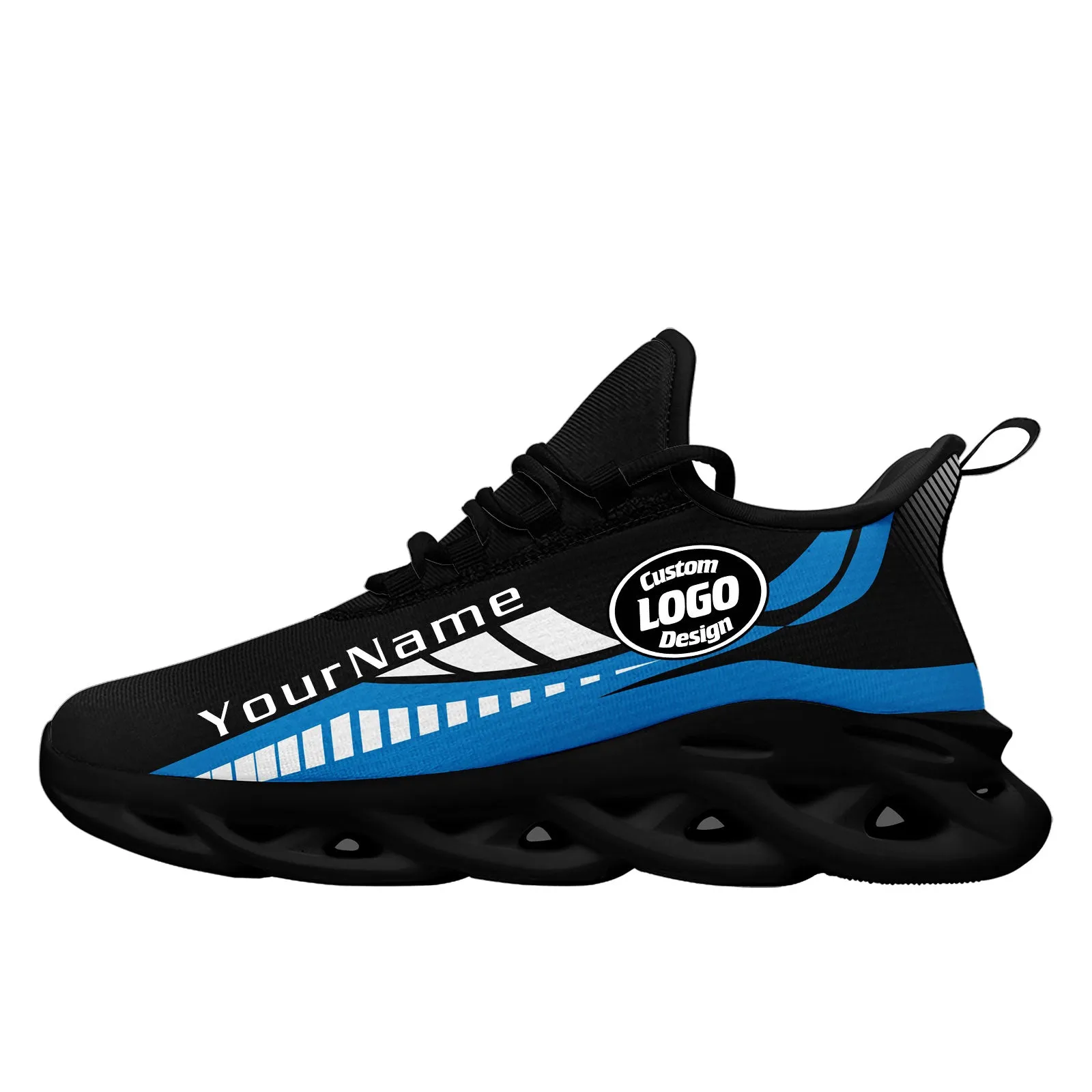 Custom Black Blue Carolina Maxsoul Shoes Personalized Sneaker FN003-D020325-5