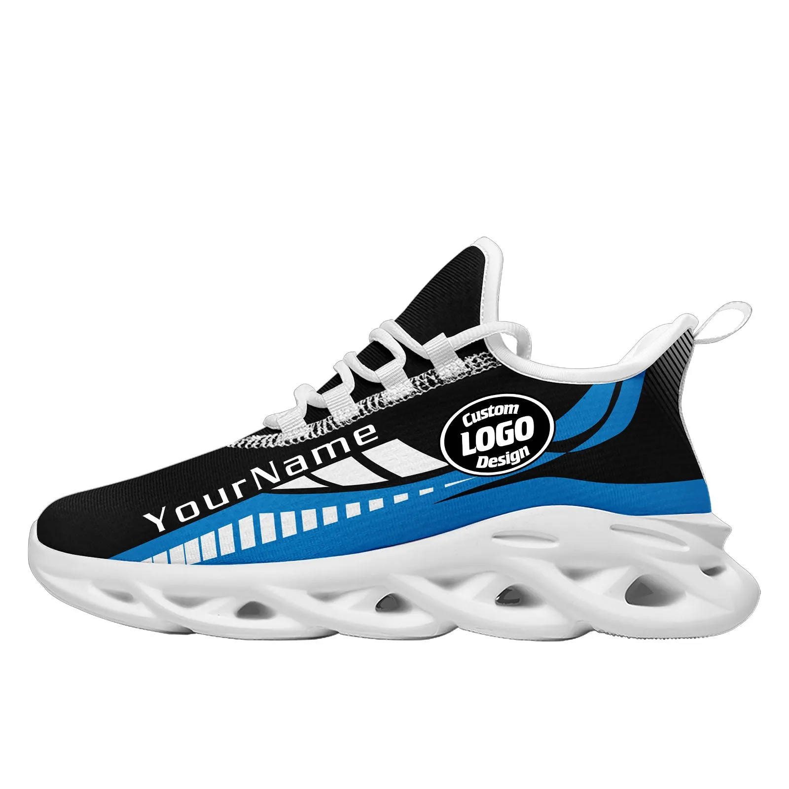 Custom Black Blue Carolina Maxsoul Shoes Personalized Sneaker FN003-D020325-5