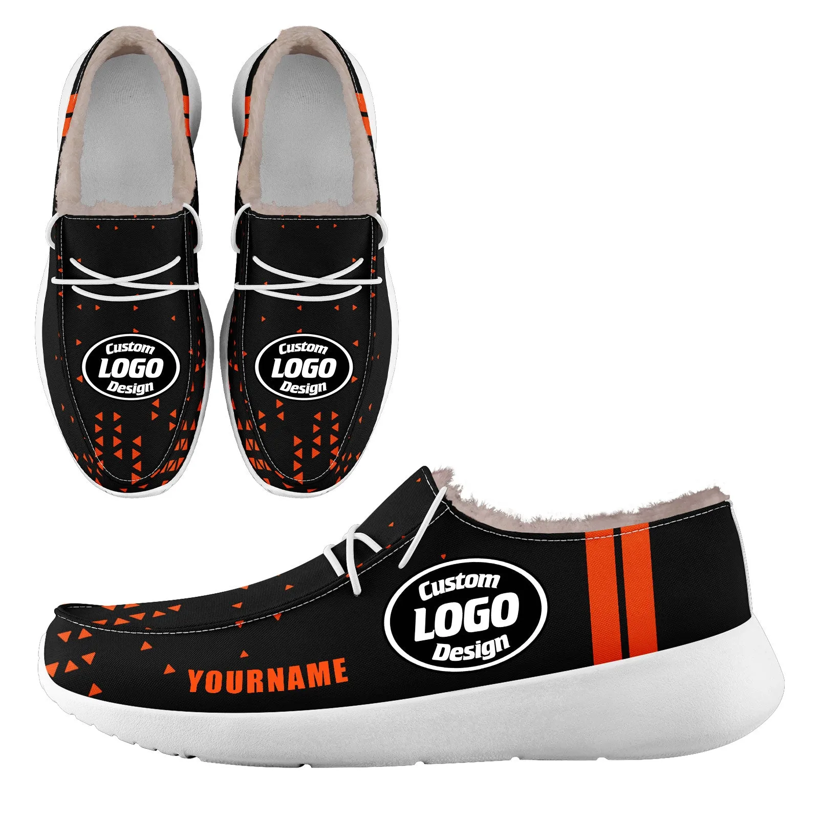 Custom Black Orange Cincinnati Sneaker Shoes Combo Offer Personalized Combo ZH-D020289-6