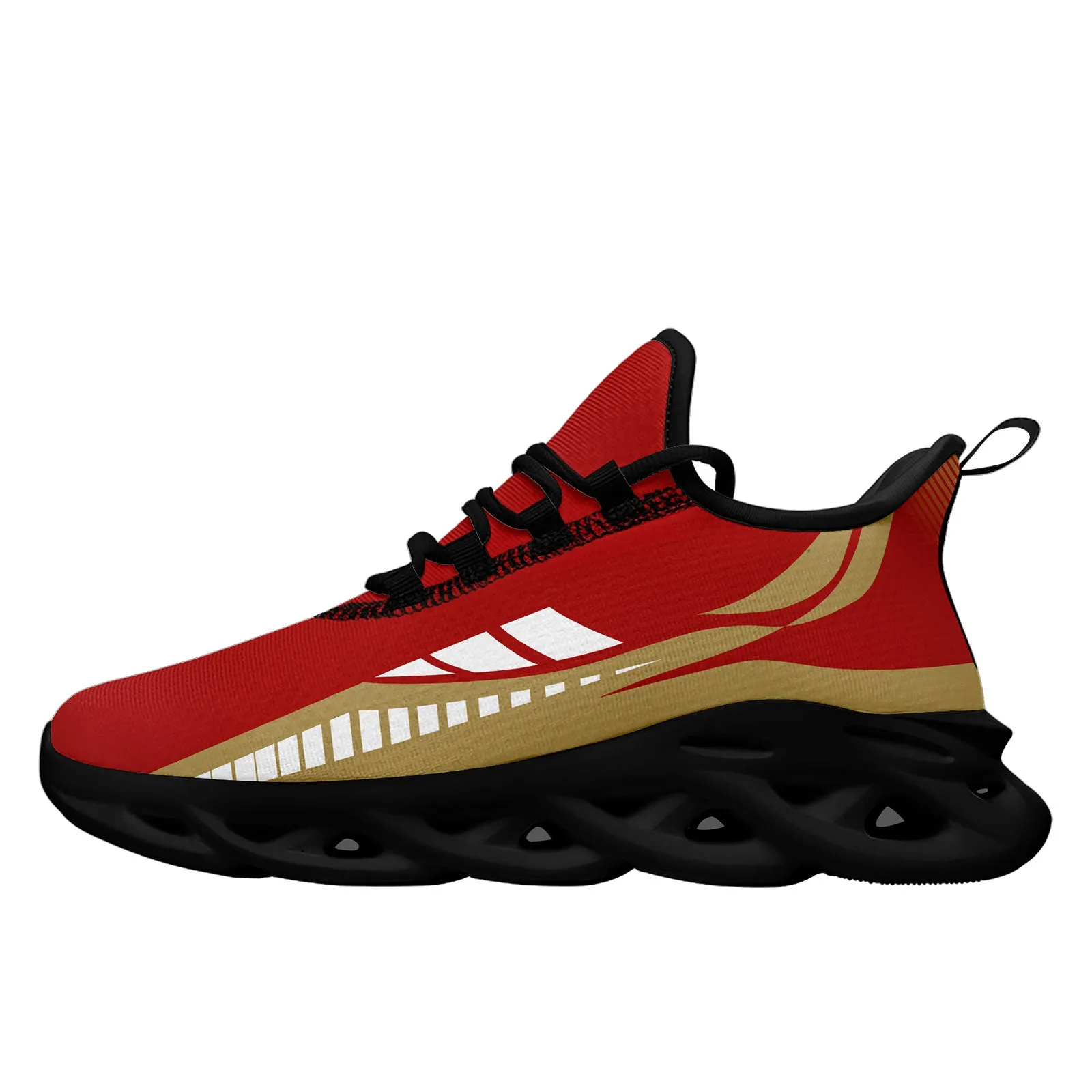 Custom Red Yellow San Francisco Maxsoul Shoes Personalized Sneaker FN003-D020325-25