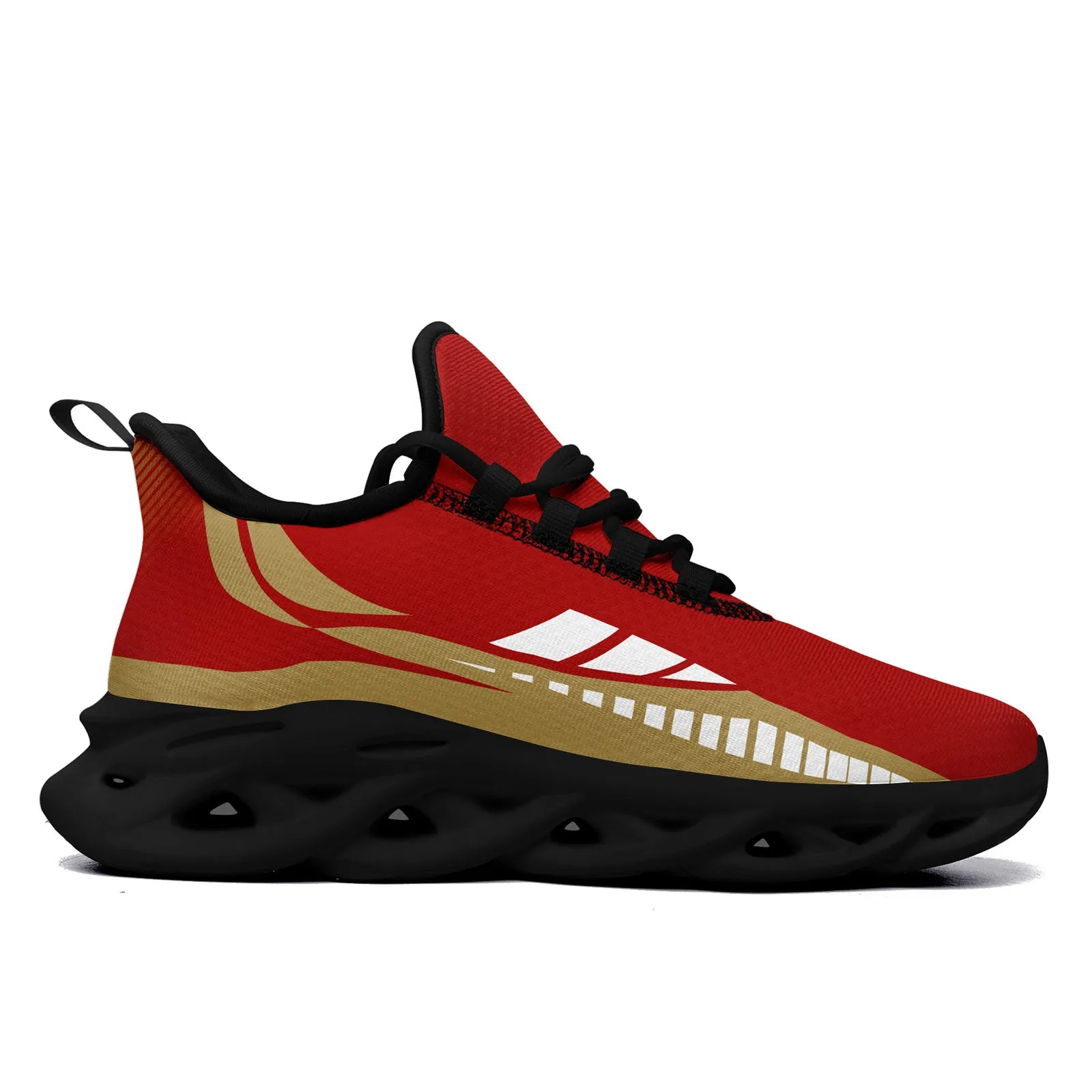 Custom Red Yellow San Francisco Maxsoul Shoes Personalized Sneaker FN003-D020325-25