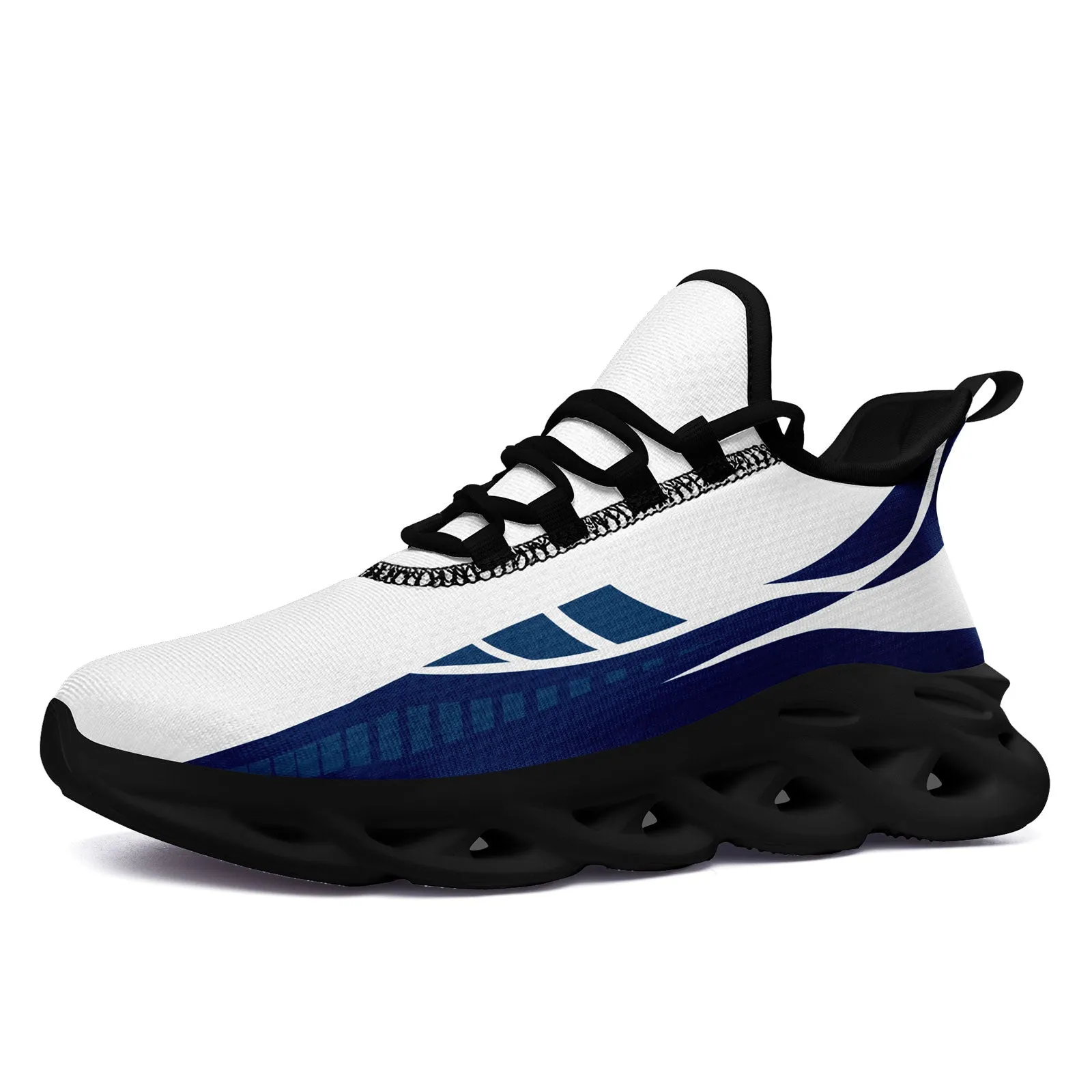 Custom White Blue Indianapolis Maxsoul Shoes Personalized Sneaker FN003-D020325-14