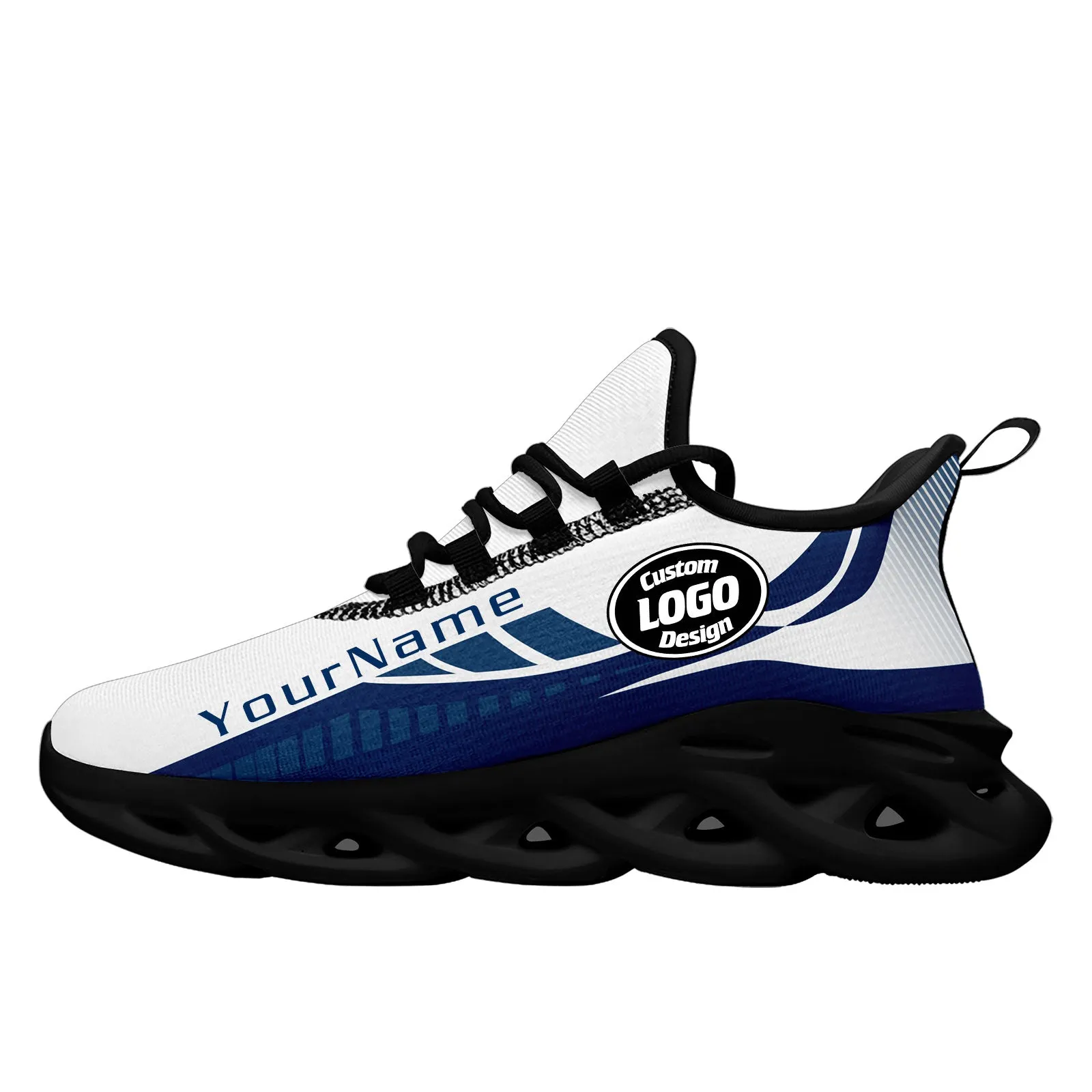 Custom White Blue Indianapolis Maxsoul Shoes Personalized Sneaker FN003-D020325-14