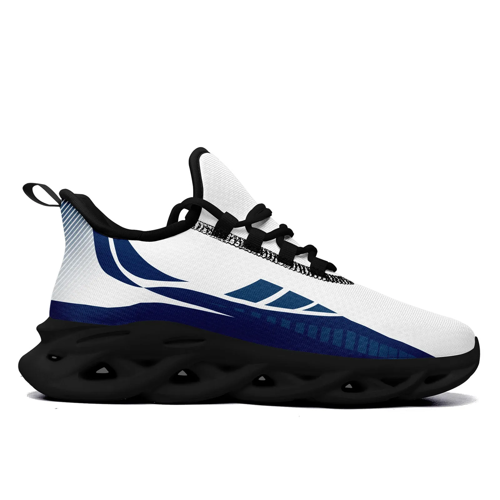 Custom White Blue Indianapolis Maxsoul Shoes Personalized Sneaker FN003-D020325-14