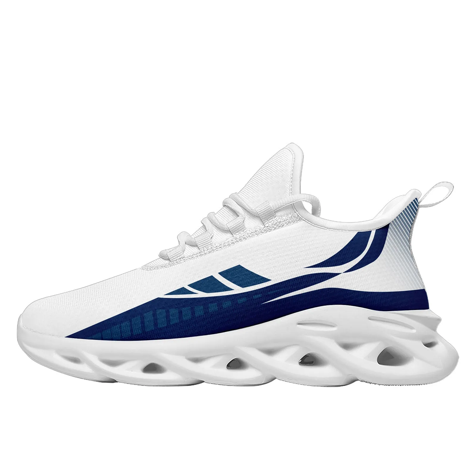 Custom White Blue Indianapolis Maxsoul Shoes Personalized Sneaker FN003-D020325-14