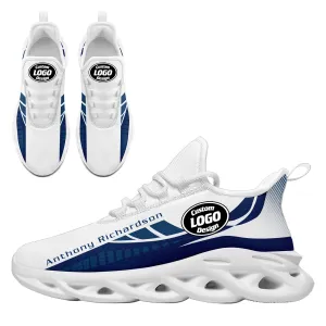 Custom White Blue Indianapolis Maxsoul Shoes Personalized Sneaker FN003-D020325-14