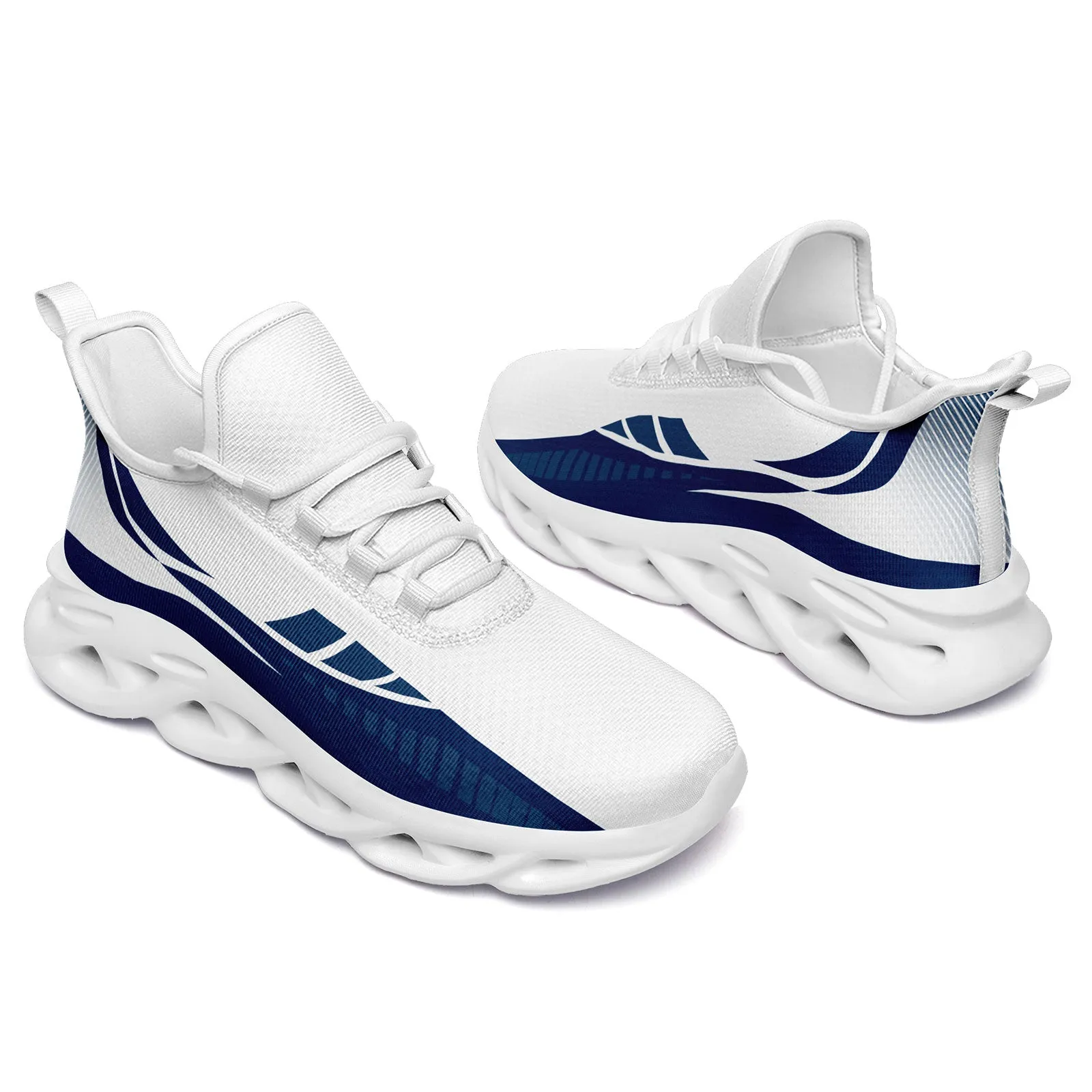 Custom White Blue Indianapolis Maxsoul Shoes Personalized Sneaker FN003-D020325-14