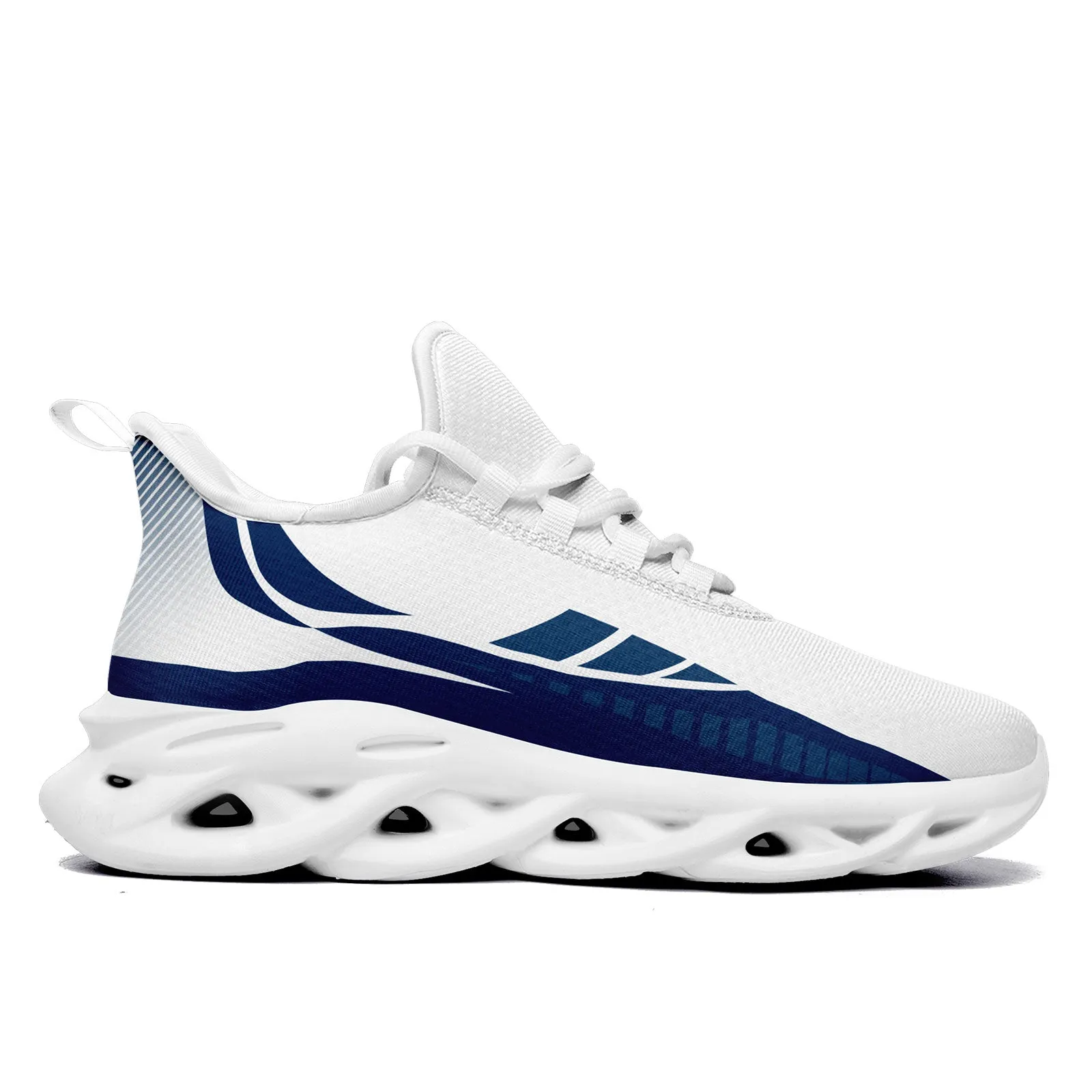 Custom White Blue Indianapolis Maxsoul Shoes Personalized Sneaker FN003-D020325-14