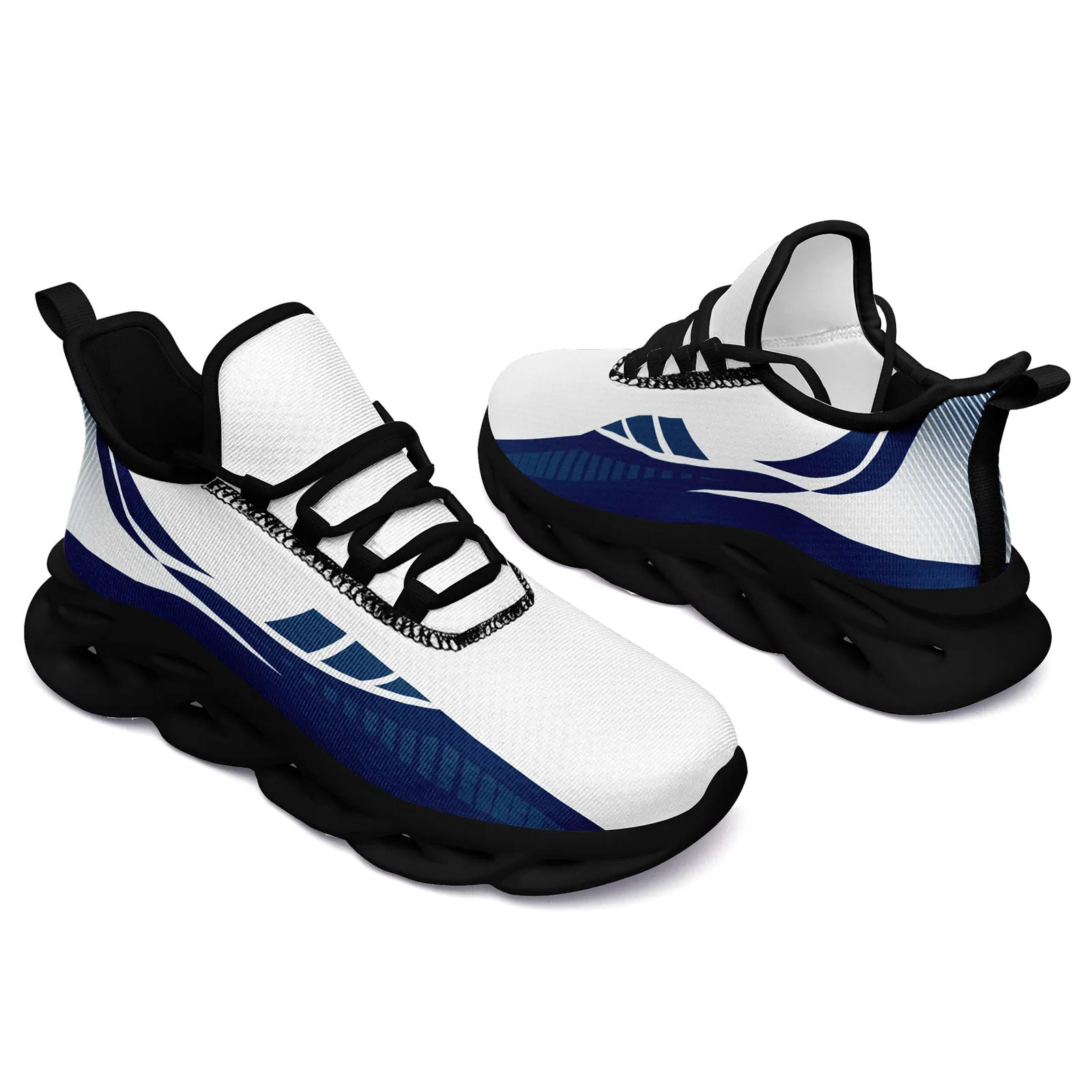 Custom White Blue Indianapolis Maxsoul Shoes Personalized Sneaker FN003-D020325-14