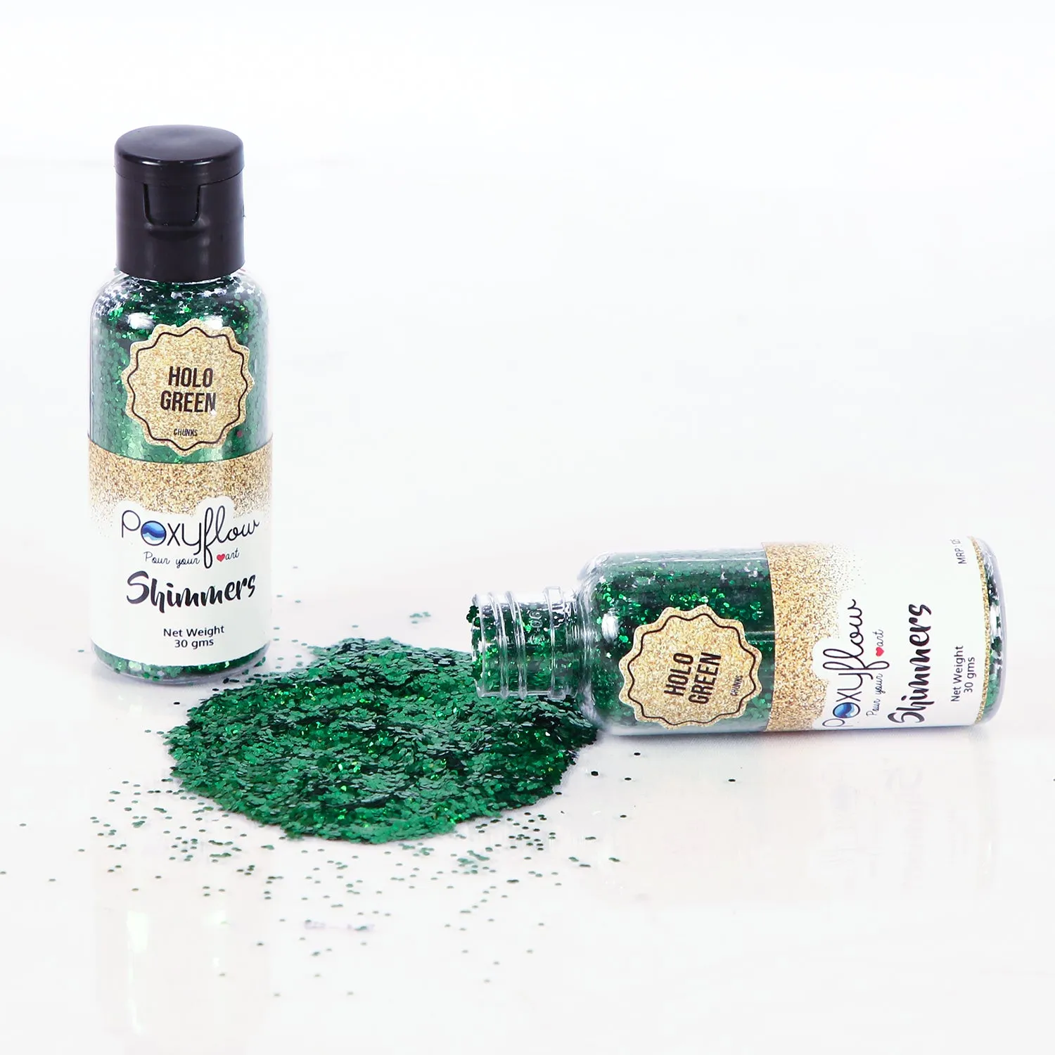 Dark Green Chunky Glitter