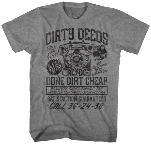 Dirty Deeds ACDC T-Shirt