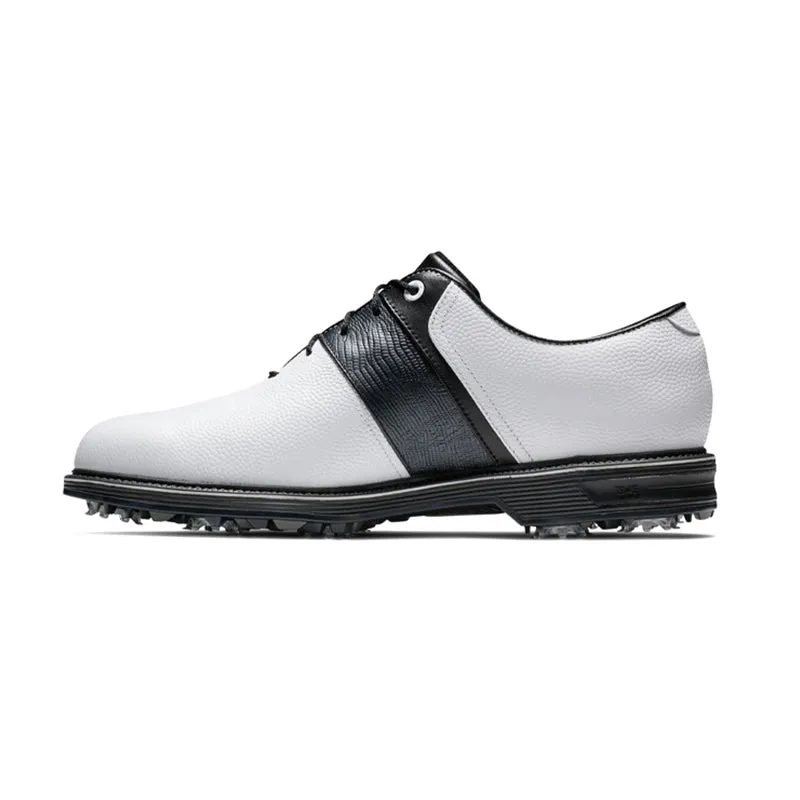 FOOTJOY Premiere Packard Laceshoe Men's Spikeless Shoes (White/Black)