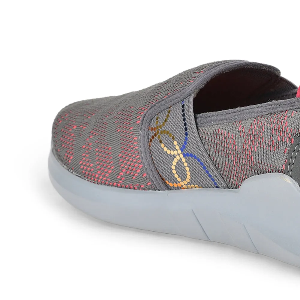 Force 10 Casual Slip On Shoes Ladies (GREY) AVILA-33 By Liberty