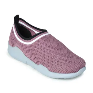 Force 10 Non Lacing Pink Casual Slip On Shoes For Women AVILA-12 By Liberty