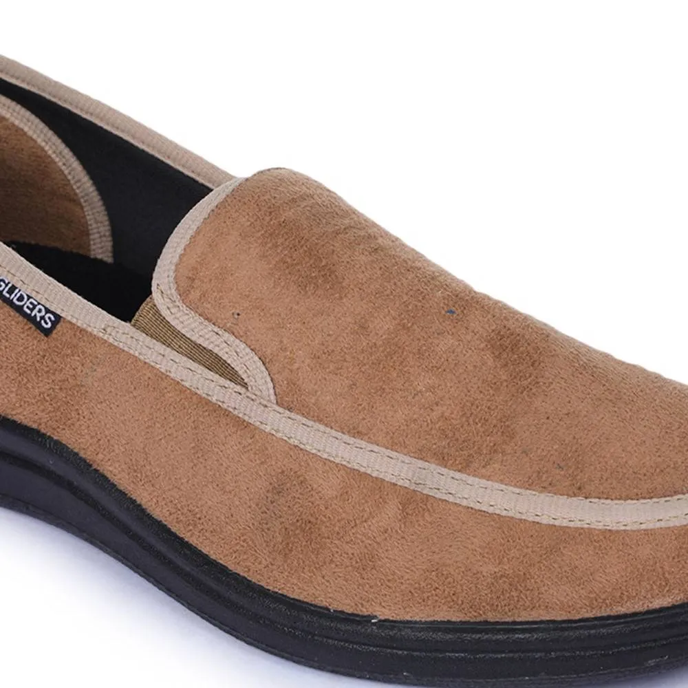 Gliders (Beige) Casual Slip on Shoes For Men 3070-65 By Liberty