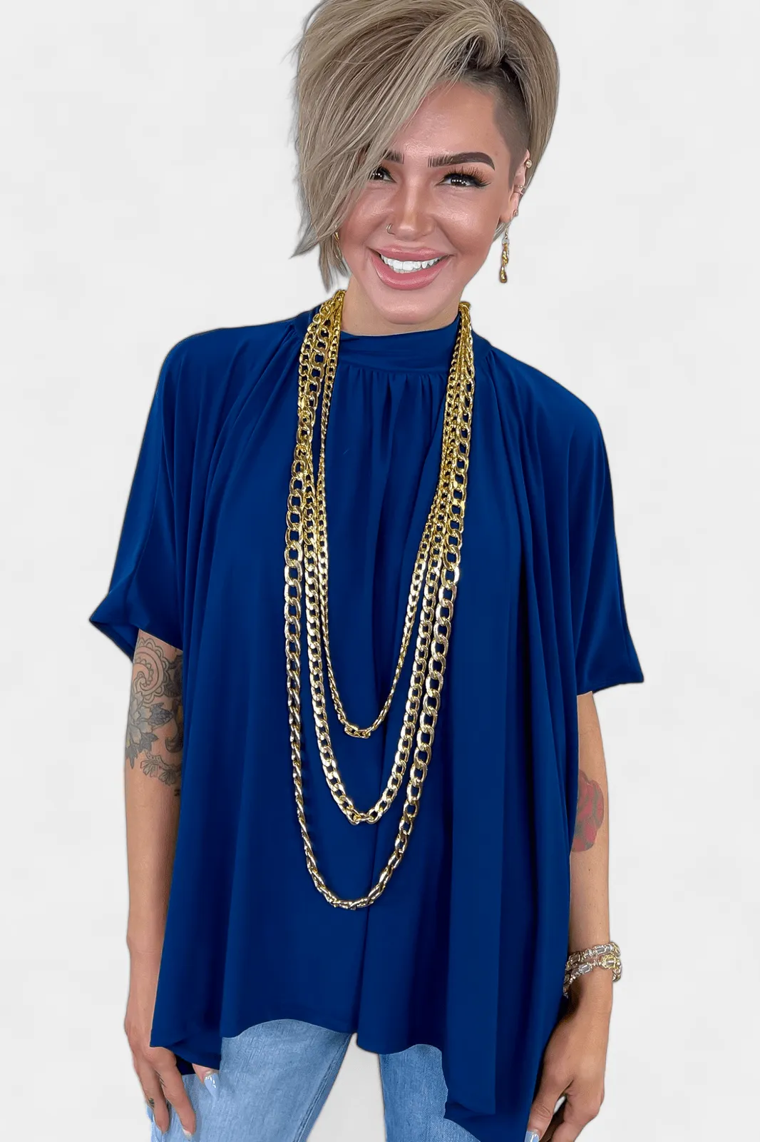 Gold Chunky Chain Long Necklace