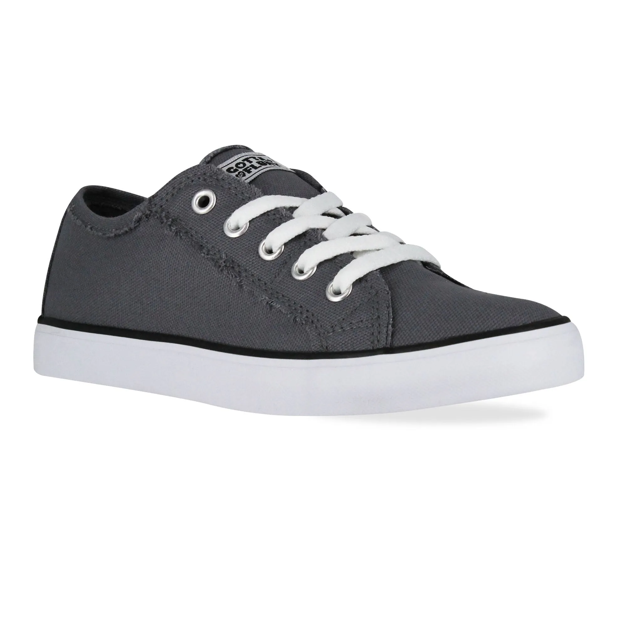 Gotta Flurt Women's Classic II Grey Canvas Low-Top Casual Sneaker