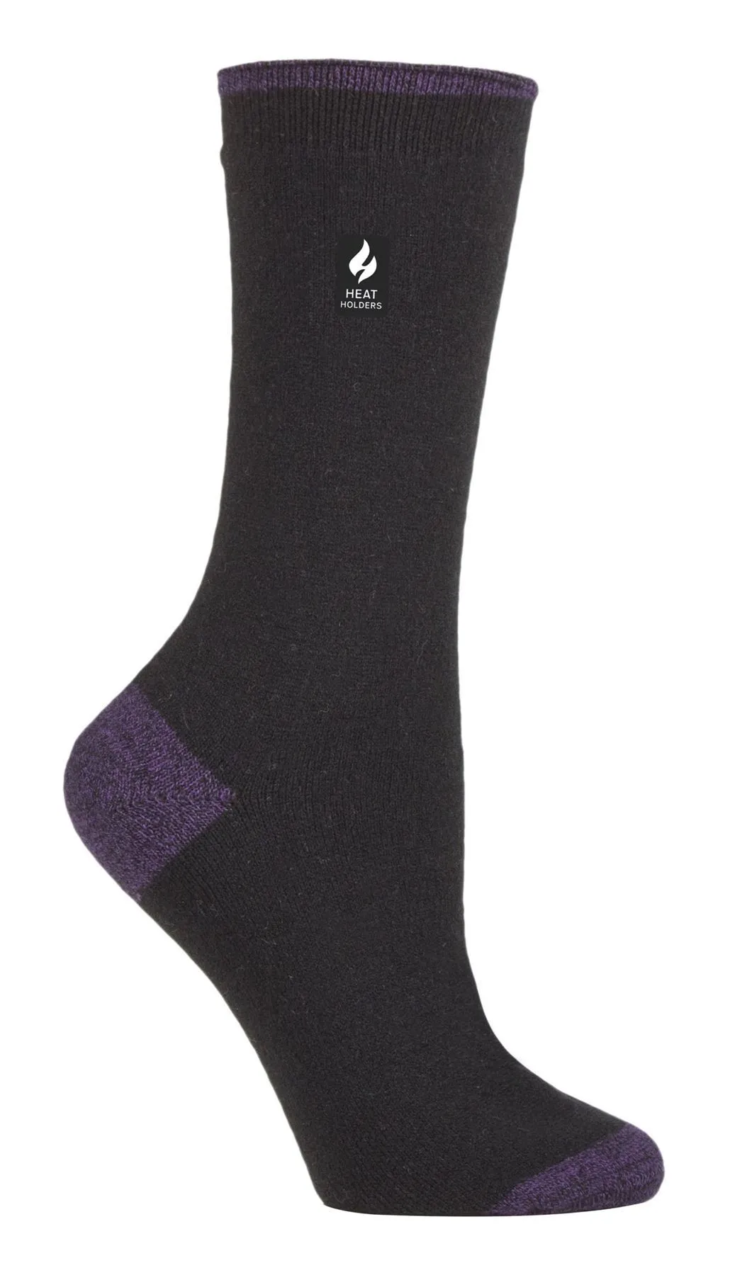 Heat Holders - Ladies Ultra Lite Socks (Black / Purple (Oia))