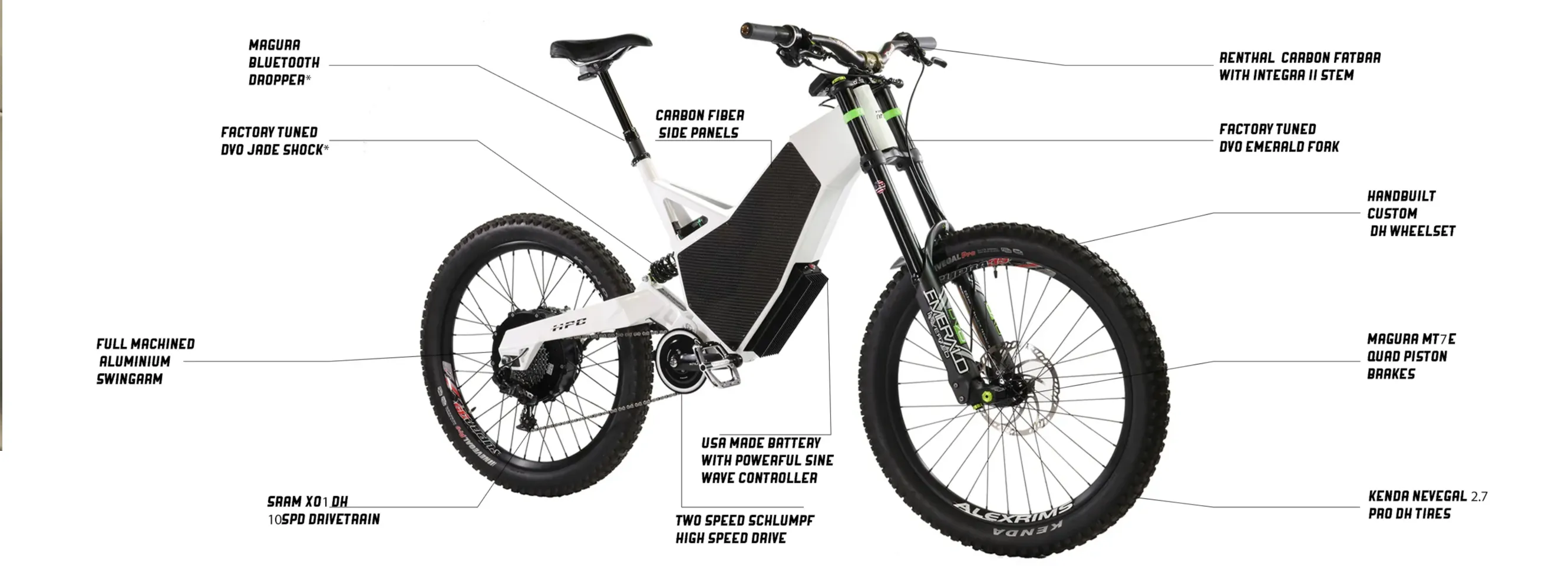 HPC Revolution X  Full Suspension Electric Mountain Bike