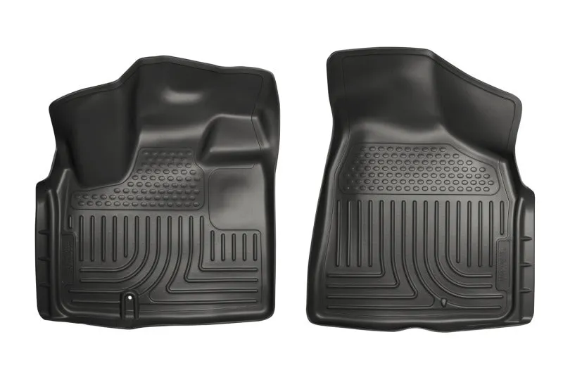 Husky Liners Front Floor Liner Weatherbeater Plastic Black - Chrysler/Dodge Compact Van 2008-15