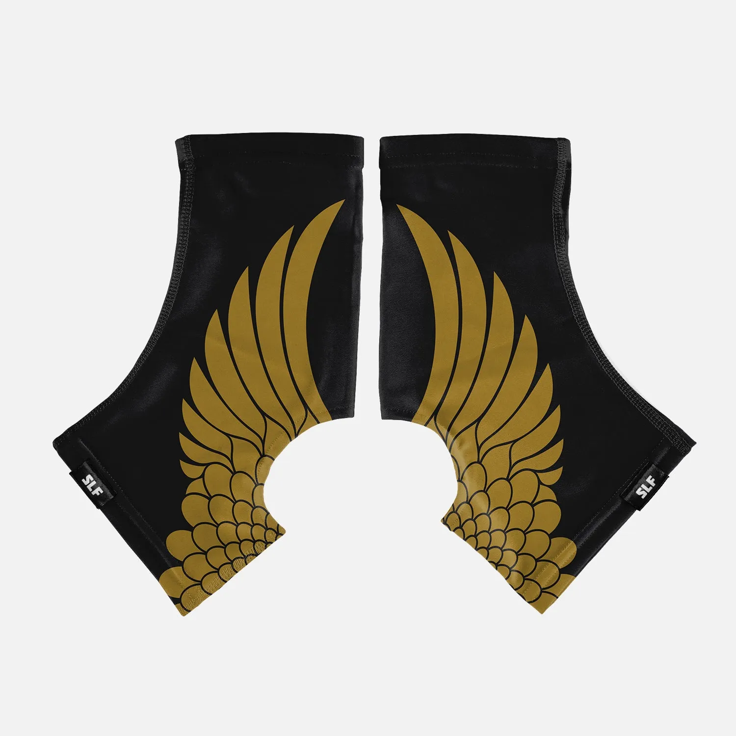 Icarus Black Gold Spats / Cleat Covers