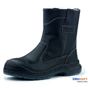 KING'S Safety Shoes Full Grain Black Leather Pull-Up [KWD205] (Replaced old model KWD805)