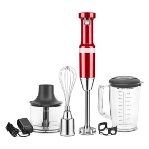 KITCHENAID CORDLESS HAND BLENDER WITH ACCESSORIES - CANDY APPLE