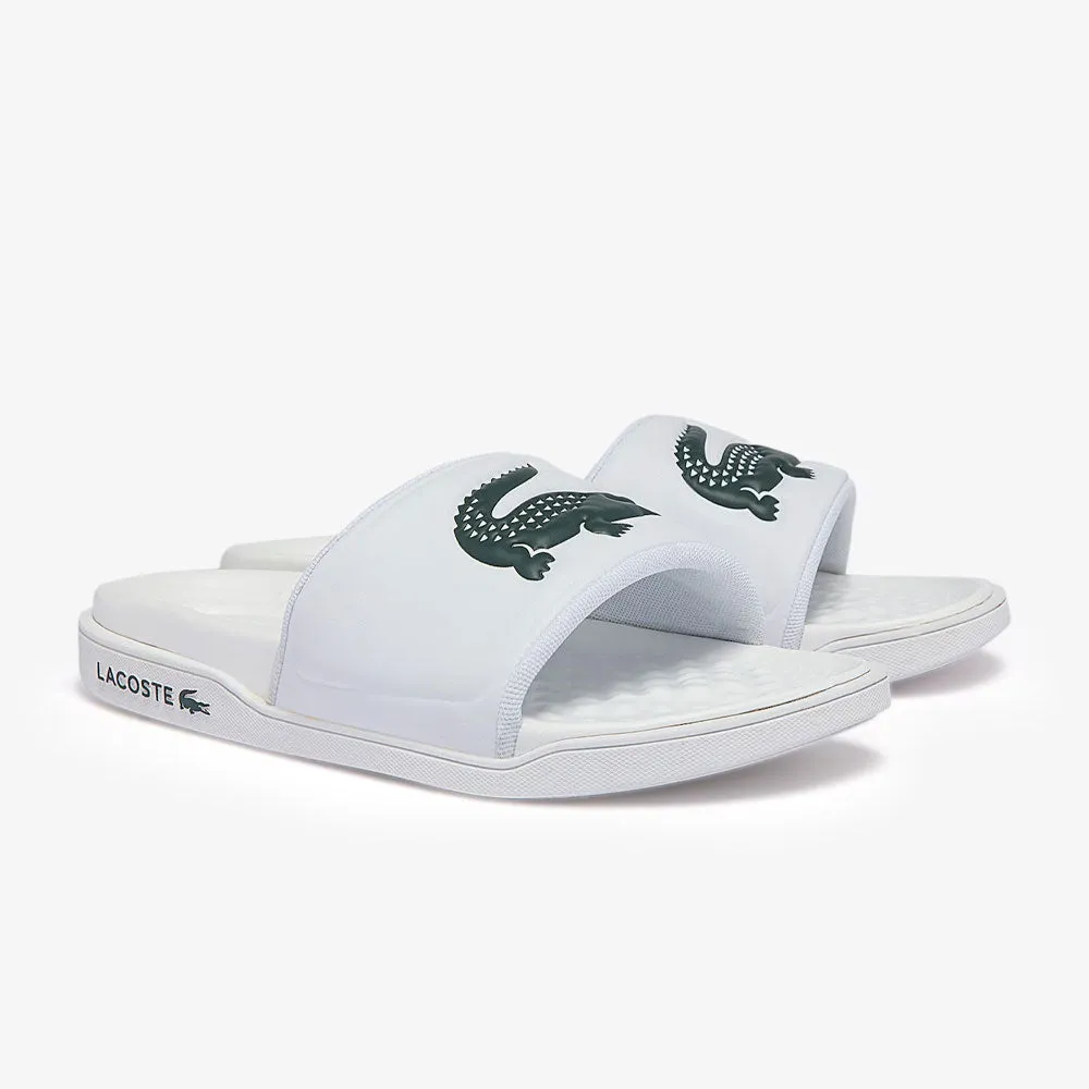 Lacoste CROCO DUALISTE LOGO STRAP SLIDES