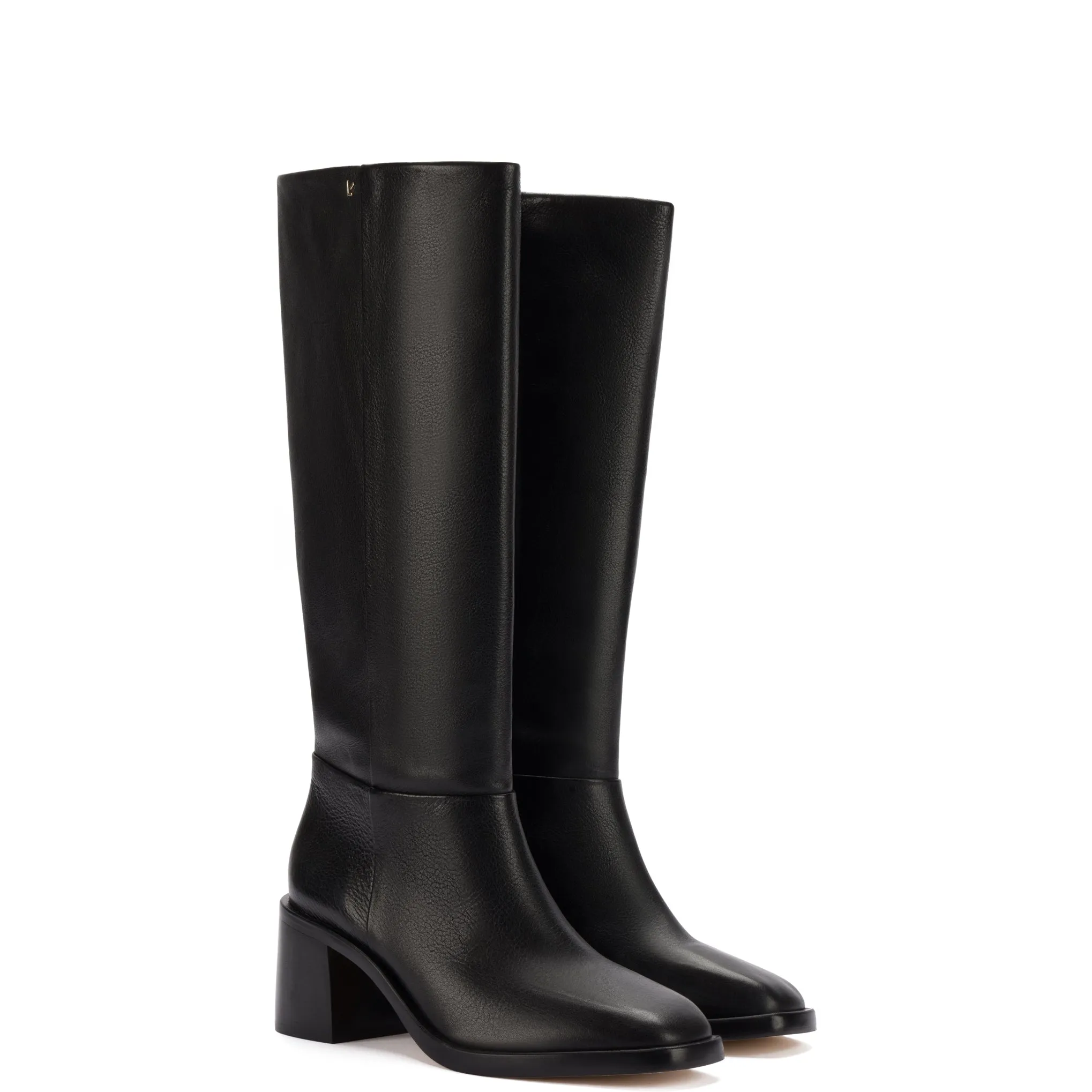 Larroude Ricky Boot In Black Leather