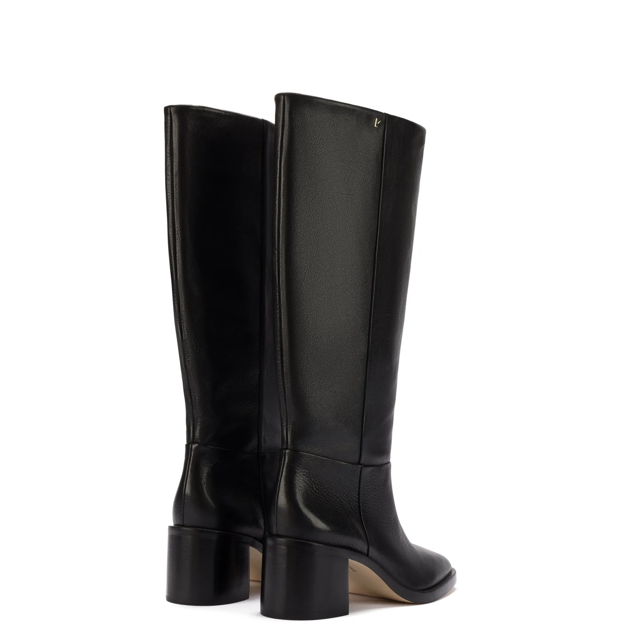 Larroude Ricky Boot In Black Leather