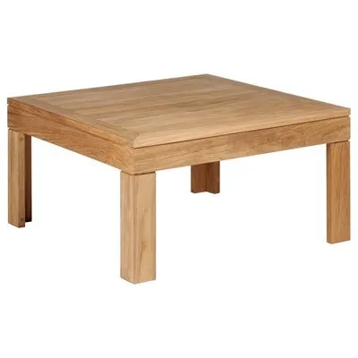 Linear Square Teak Low Table