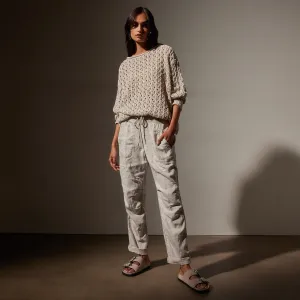 Linen Soft Drape Pant - Salt Pigment