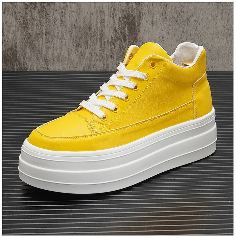 LMS Platform Leather Sneakers